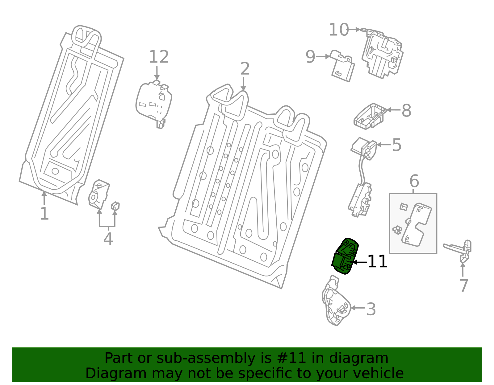 2022-2025 Honda Civic Child Restraint Anchor Plate Bezel 82124-T43 ...