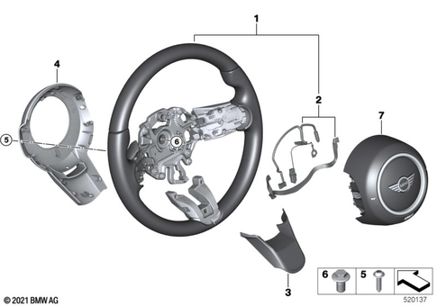 Steering Wheel for 2020 Mini Cooper S #3