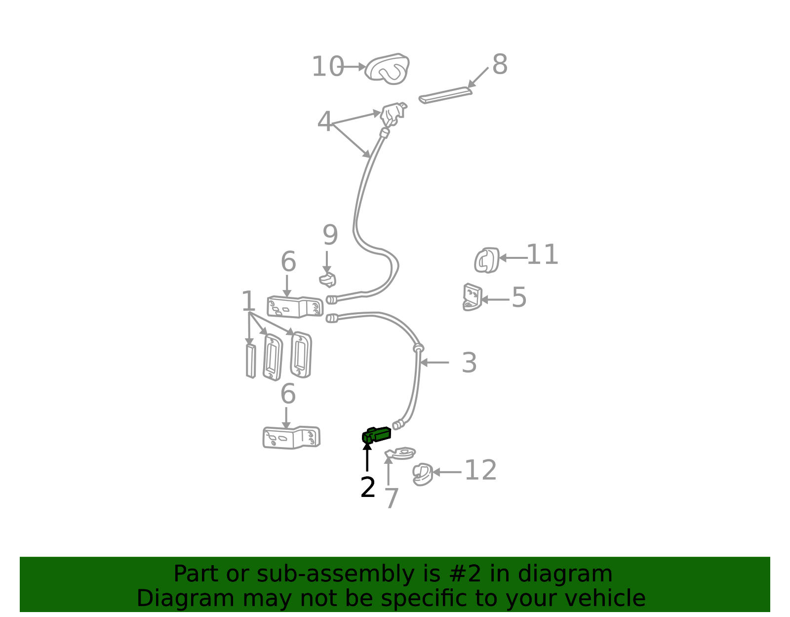 Door Latch Assembly F2UZ-15264A32-A | OEM Parts Online