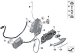 51217175650 - Vehicle Trim: Carrier, Outside Door Handle, Right for BMW Image