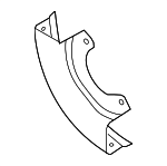 5Q1612163A - Body: Heat Shield for Volkswagen: Arteon, Atlas, Atlas Cross Sport, Golf, Golf Alltrack, Golf R, Golf SportWagen, GTI, Tiguan Image