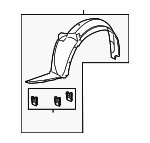 15845960 - Body: Fender Liner for Chevrolet: Cobalt | Pontiac: G5 Image