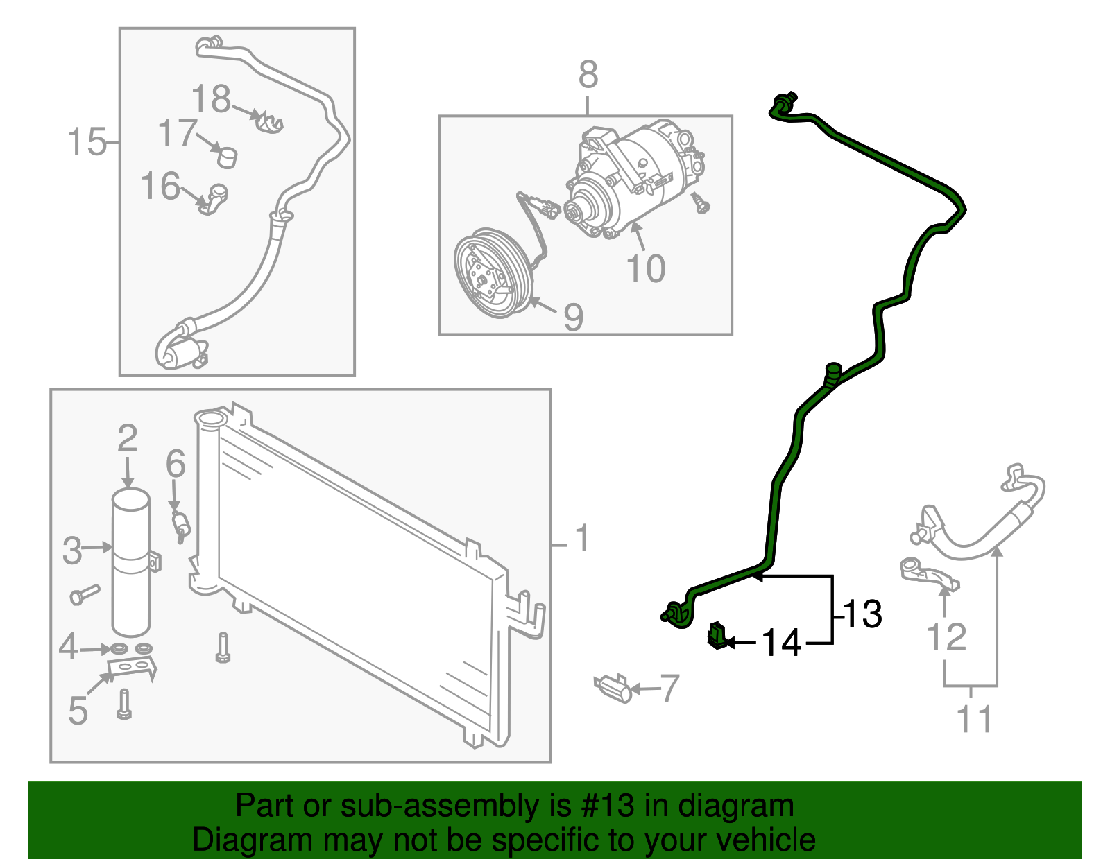 Pressure Line - Nissan (92440-EV00A)
