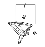 6243050010C2 - Body: Quarter Trim for Lexus: LS500, LS500h Image