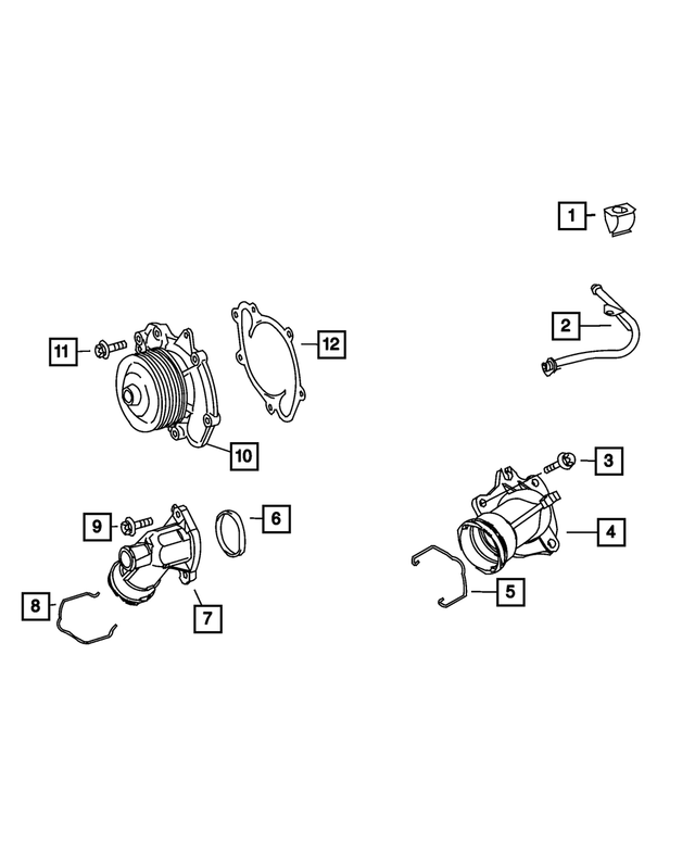 68014047AA - Cooling: Hose for Mopar Image