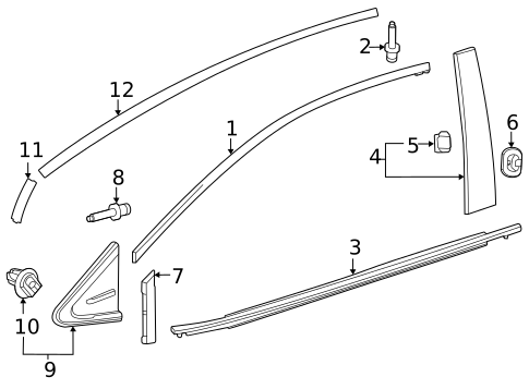 Exterior Trim - Front Door for 2025 Toyota GR Corolla #0