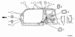 74524SCVA00 - Interior/Bumper: SEAL, R. RR. WHEEL ARCH HOLE EXTENSION for Honda Image