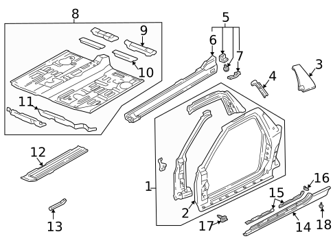 Rocker Panel for 1993 Acura NSX #0