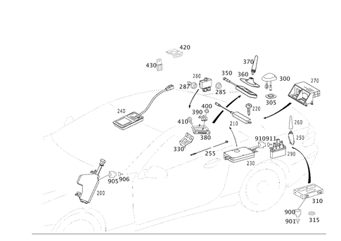 Antenna for 2002 Mercedes-Benz SL600 #0