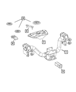68165918AA - Frame, Bumper and Fascia: Trailer Tow Adapter for Ram: 2500, 3500 Image