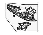 29110DW000 - Body: Under Cover for Kia Image