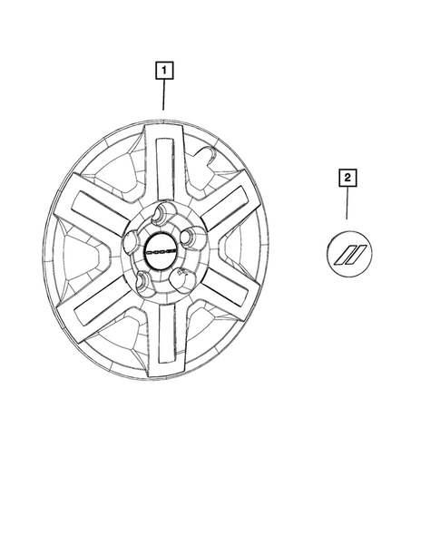 Wheel Covers and Center Caps for 2019 Dodge Journey #0