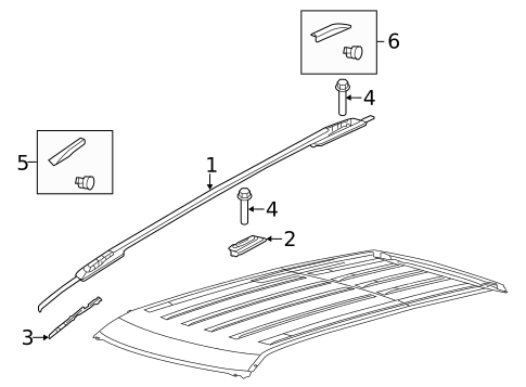 Roof Trim for 2012 Ford Explorer #0