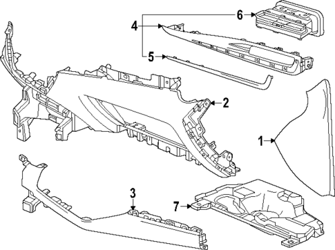 Instrument Panel Components for 2024 Buick Envista #1