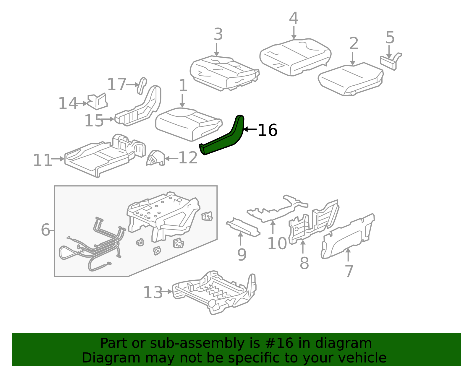 2005-2007 Honda Odyssey Inner Cover 81756-SHJ-A01ZB | Honda