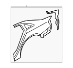 8K5809837 - Body: Quarter Panel for Audi: A4, A4 Quattro, S4 Image