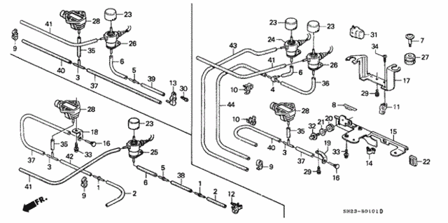 Control Device Stay for 1991 Honda CRX #0