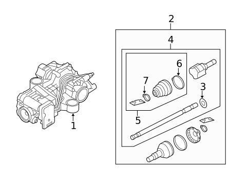 Axle & Differential for 2008 Saab 9-3 #0