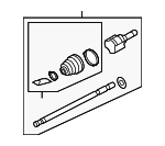 93192951 - Suspension: Intermediate Shaft for Saab: 9-3, 9-3X Image