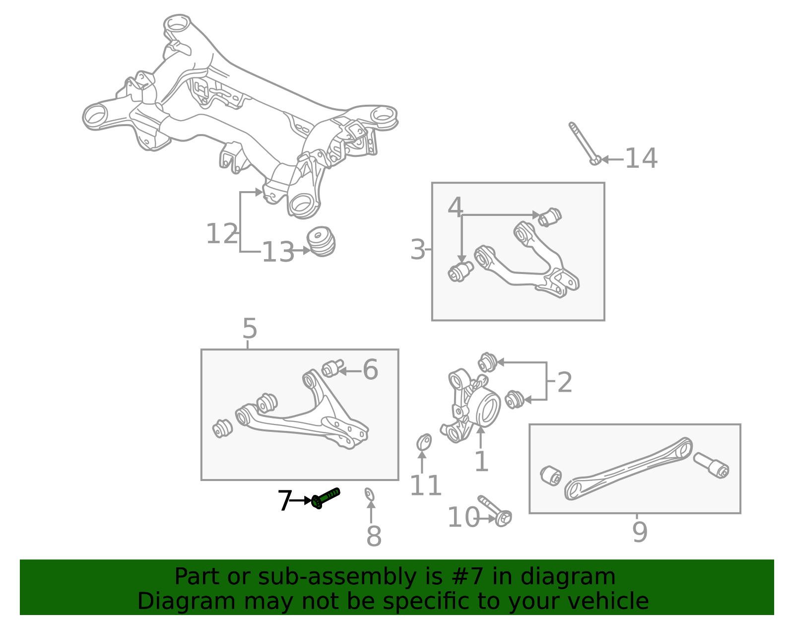 1999-2006 Volkswagen Lower Control Arm Adjust Bolt WHT-001-661 | OEM ...