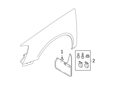 Exterior Trim - Fender for 2007 Volkswagen Passat #0