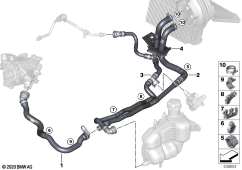 Water Pump, Valve, Hoses for 2020 BMW 228iX #0