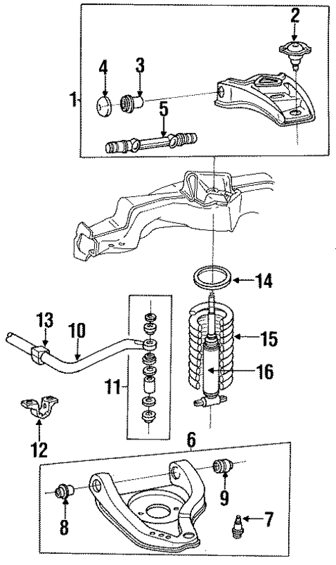 Suspension Components for 1994 Chevrolet Impala #0