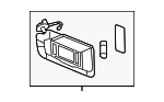 39009400 - : Light Atmosphere Driver Side Sun Visor for GM Image