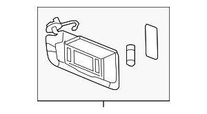 39009400 - : Light Atmosphere Driver Side Sun Visor for GM Image
