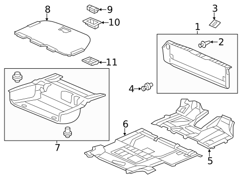 Interior Trim - Rear Body for 2011 Honda Odyssey #0