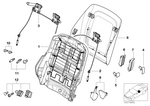 52108234341 - Seats: Backrest Frame for BMW Image