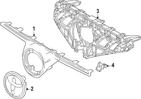 Grille & Components for 2025 Toyota Corolla Cross #0