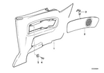 51438100638 - Vehicle Trim: Trim Panel Vinyl Rear Right for BMW Image
