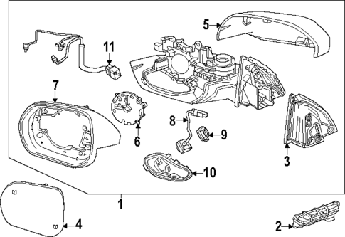 Outside Mirrors for 2025 Chevrolet Equinox #0