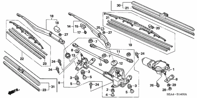 Front Windshield Wiper for 2007 Acura TSX #0