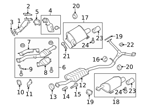 Exhaust Components for 2013 Subaru Forester #0