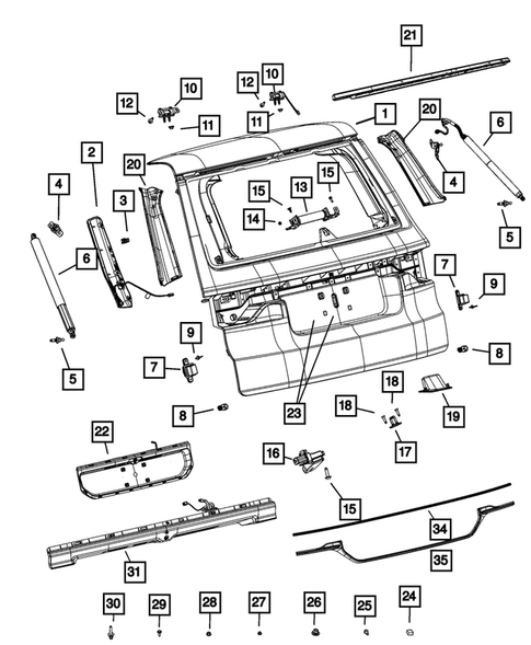 Liftgates and Tailgates for 2023 Jeep Grand Wagoneer #0