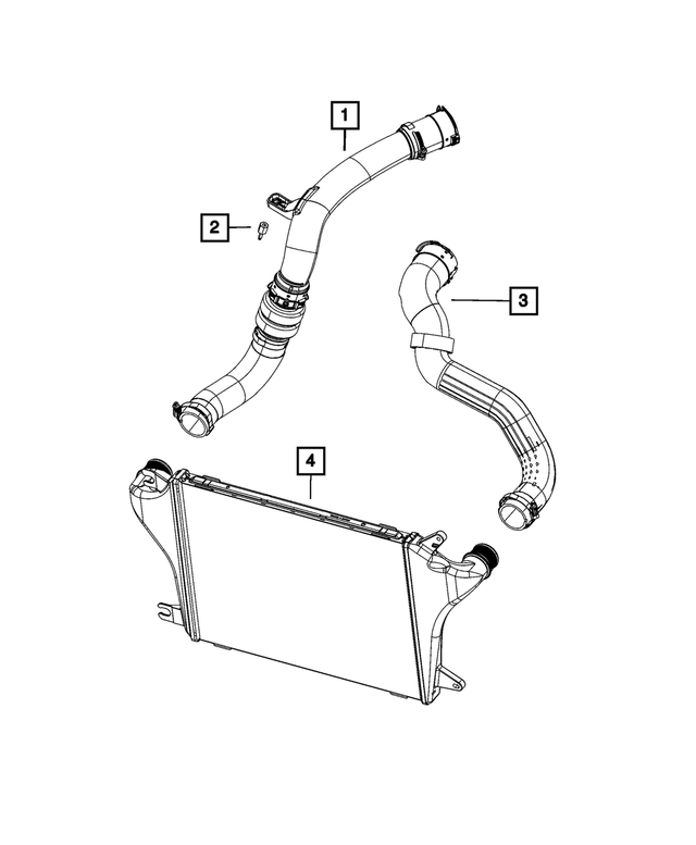 68283404AF - Cooling: Charge Air Cooler Duct for Mopar Image