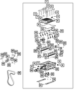 6510669AA - Engine: Hex Flange Head Bolt, Mounting for Mopar Image