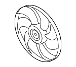 25231F2000 - Cooling System: Fan Blade for Hyundai: Elantra, Elantra GT, Ioniq, Kona Electric Image