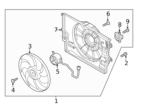 Cooling Fan for 2021 Hyundai Kona Electric #0