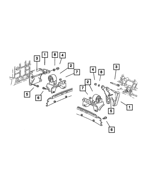 Engine Mounting for 2001 Jeep Cherokee #2