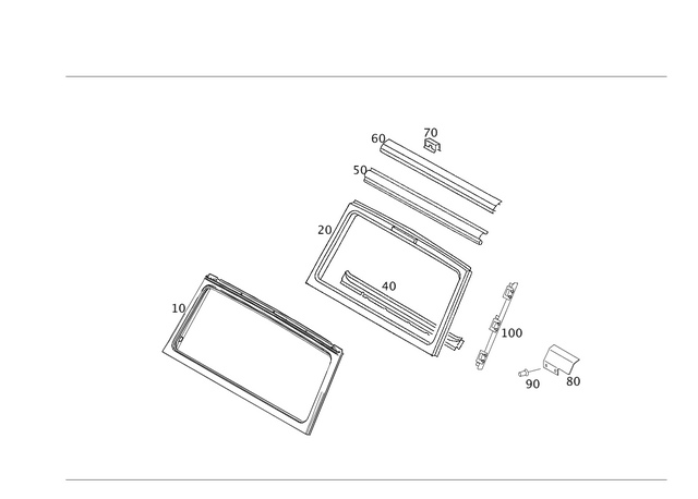 4636203514 - Cowl, Front Panel: Holder for Mercedes-Benz Image image