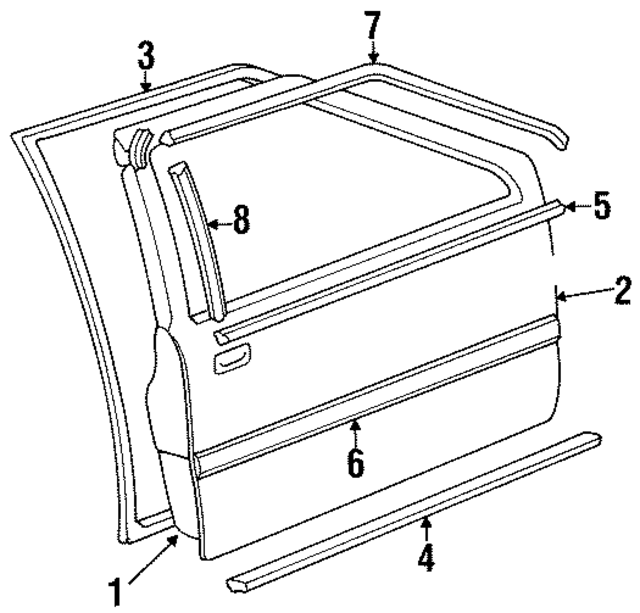 7611124011 - : Door Outer Panel for Hyundai Image