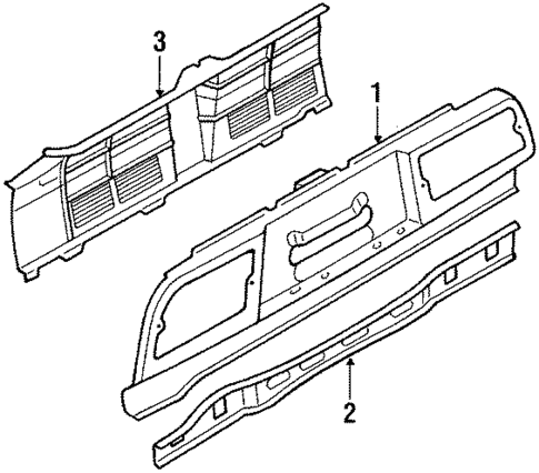 Exterior Trim - Rear Body for 1986 Nissan 300ZX #0