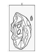 34108846938 - : Caliper for BMW: 530i, 530i xDrive Image