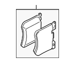 34108842387 - Brakes: Brake Pads for BMW Image