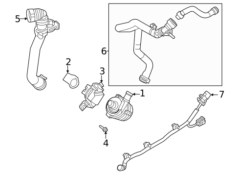 Water Pump for 2023 Land Rover Discovery #1