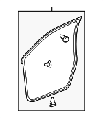 6786252200 - Body: Door Weather-strip for Scion: xD Image