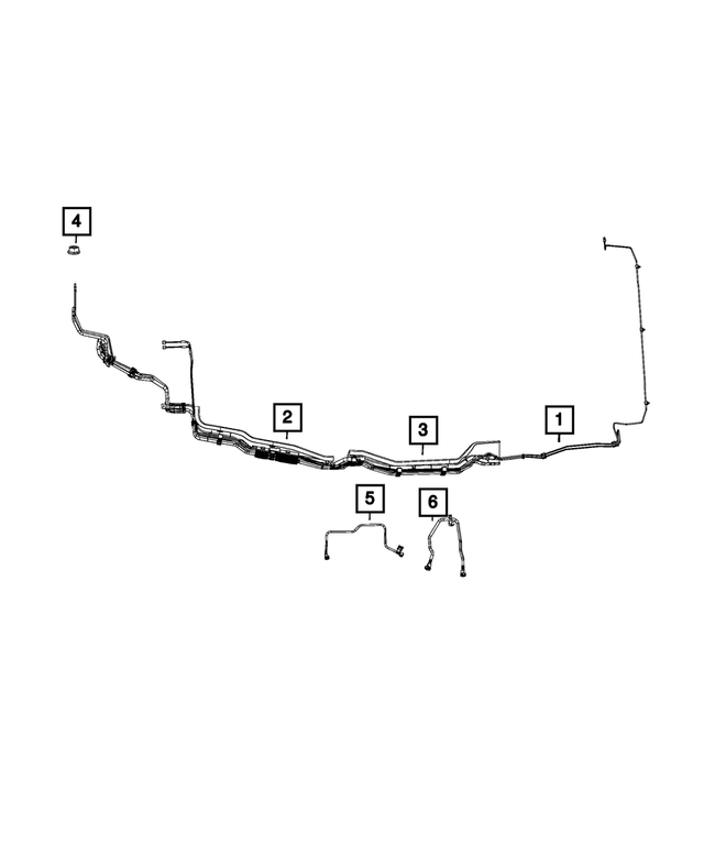 68492134AA - Fuel and Accelerator Pedal: Fuel Supply Tube for Mopar Image image